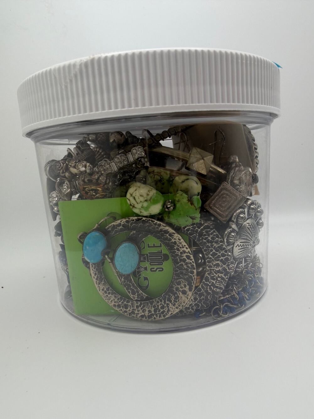 Southwestern themed mystery Jewlery jar